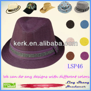 LSP46 Ningbo Lingshang 2014 chapeau de paille en tissu 100% neuf en tissu